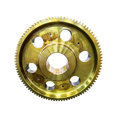 CNC Hobbing Forged 2000mm Teeth Grinding Big Ring Spur Gear Ring